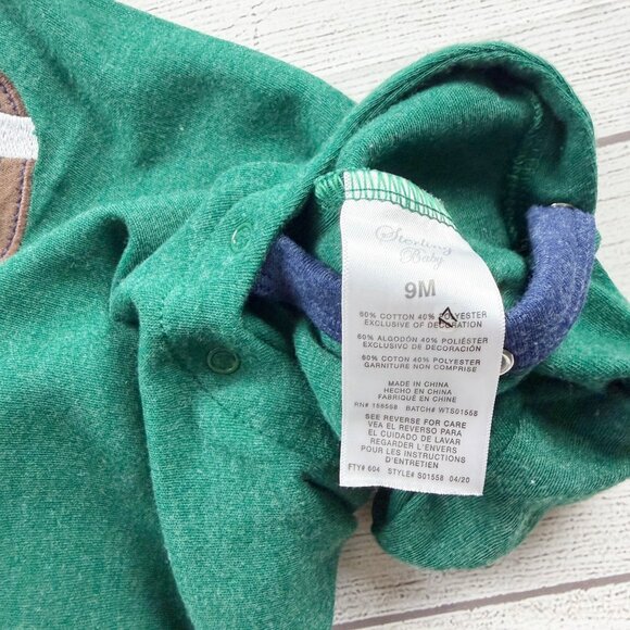 Sterling Baby Football Rookie Applique Pajamas - Picture 3 of 4